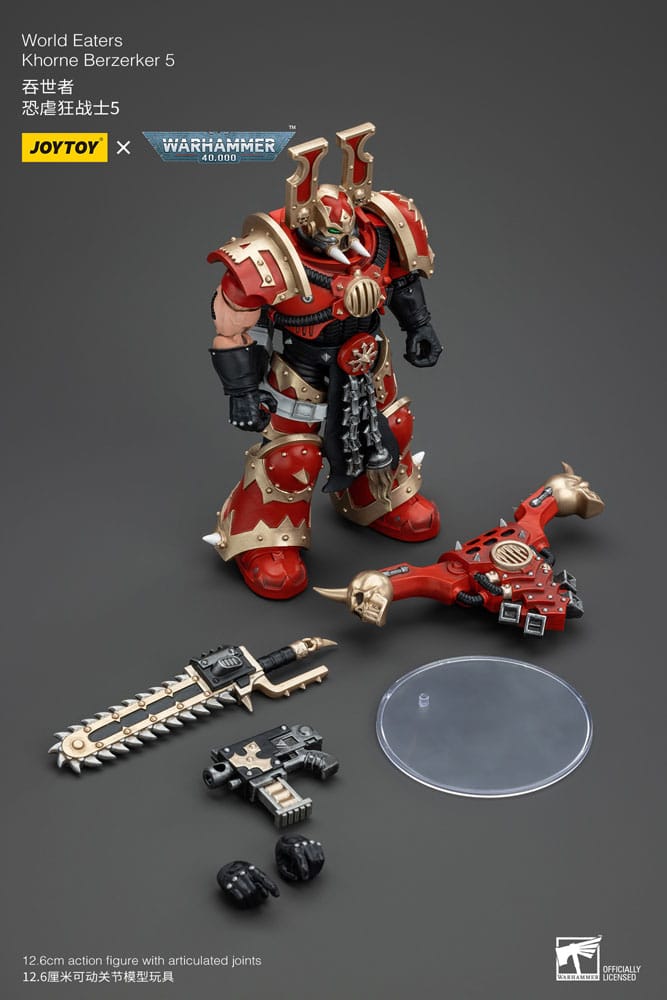 Warhammer 40k Action Figure 1/18 World Eaters Khorne Berzerker 5 13cm7