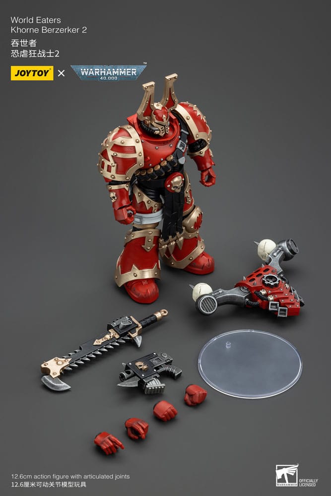 Warhammer 40k Action Figure 1/18 World Eaters Khorne Berzerker 2 13cm7