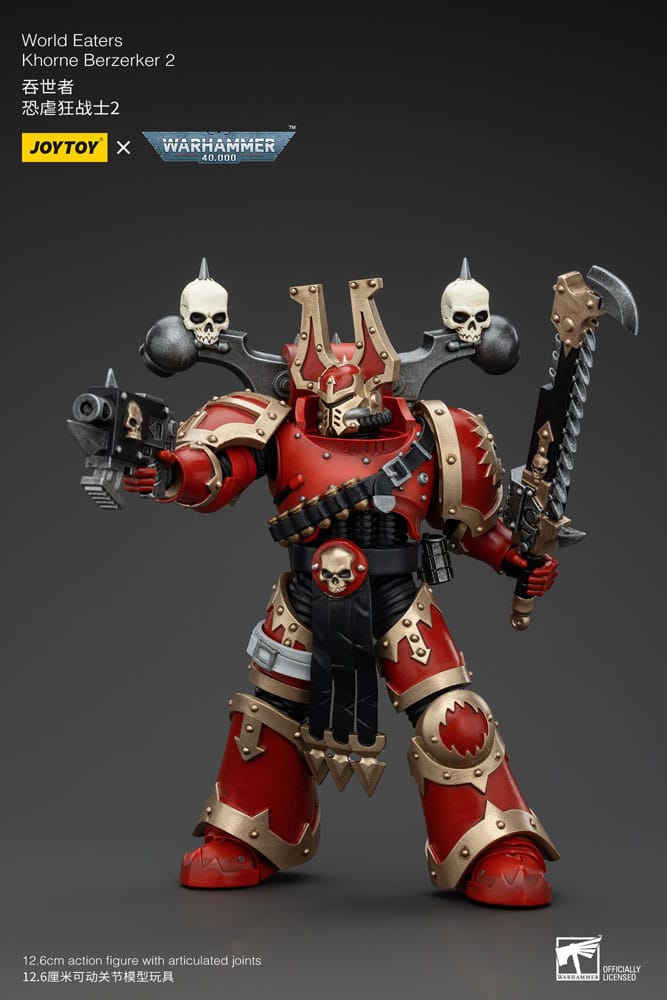 Warhammer 40k Action Figure 1/18 World Eaters Khorne Berzerker 2 13cm4