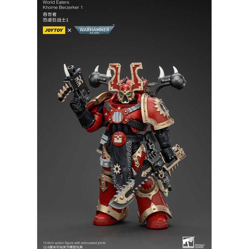 Warhammer 40k Action Figure 1/18 World Eaters Khorne Berzerker 1 13cm2