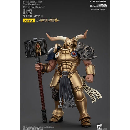 Warhammer Age of Sigmar Action Figure Stormcast Eternals The Blacktalons Rostus Oxen hammer 20cm2