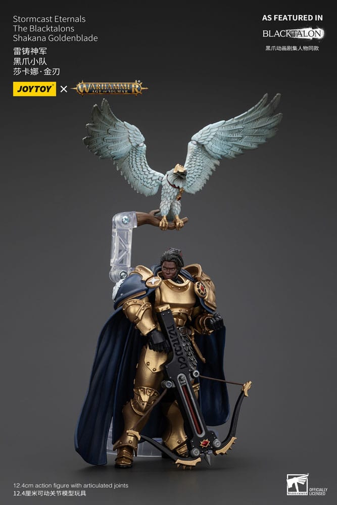 Warhammer Age of Sigmar Action Figure Stormcast Eternals The Blacktalons Shakana Goldenblade 20cm10