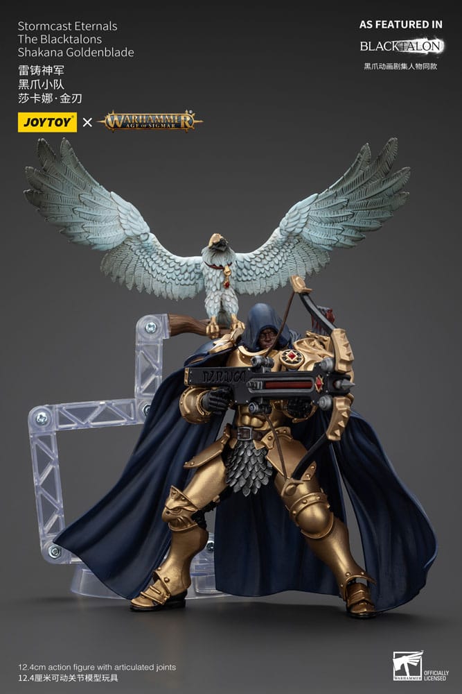 Warhammer Age of Sigmar Action Figure Stormcast Eternals The Blacktalons Shakana Goldenblade 20cm6