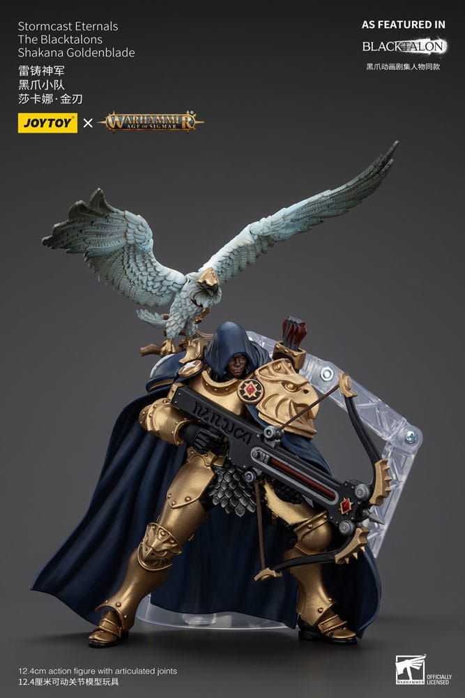 Warhammer Age of Sigmar Action Figure Stormcast Eternals The Blacktalons Shakana Goldenblade 20cm9