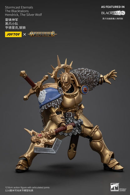 Warhammer Age of Sigmar Action Figure Stormcast Eternals The Blacktalons Hendrick The Silver Wolf 20cm4