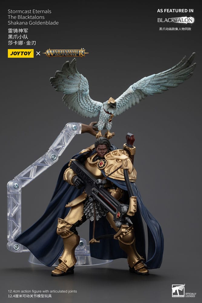 Warhammer Age of Sigmar Action Figure Stormcast Eternals The Blacktalons Shakana Goldenblade 20cm8