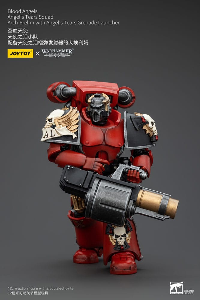 Warhammer The Horus Heresy Action Figure 1/18 Blood Angels Angel's Tears Squad Arch-Erelim with Angel's Tears Grenade Launcher 12cm6