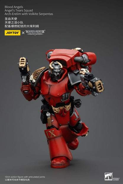 Warhammer The Horus Heresy Action Figure 1/18 Blood Angels Angel's Tears Squad Arch-Erelim with Volkite Serpentas 12cm4