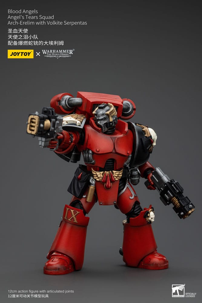 Warhammer The Horus Heresy Action Figure 1/18 Blood Angels Angel's Tears Squad Arch-Erelim with Volkite Serpentas 12cm3