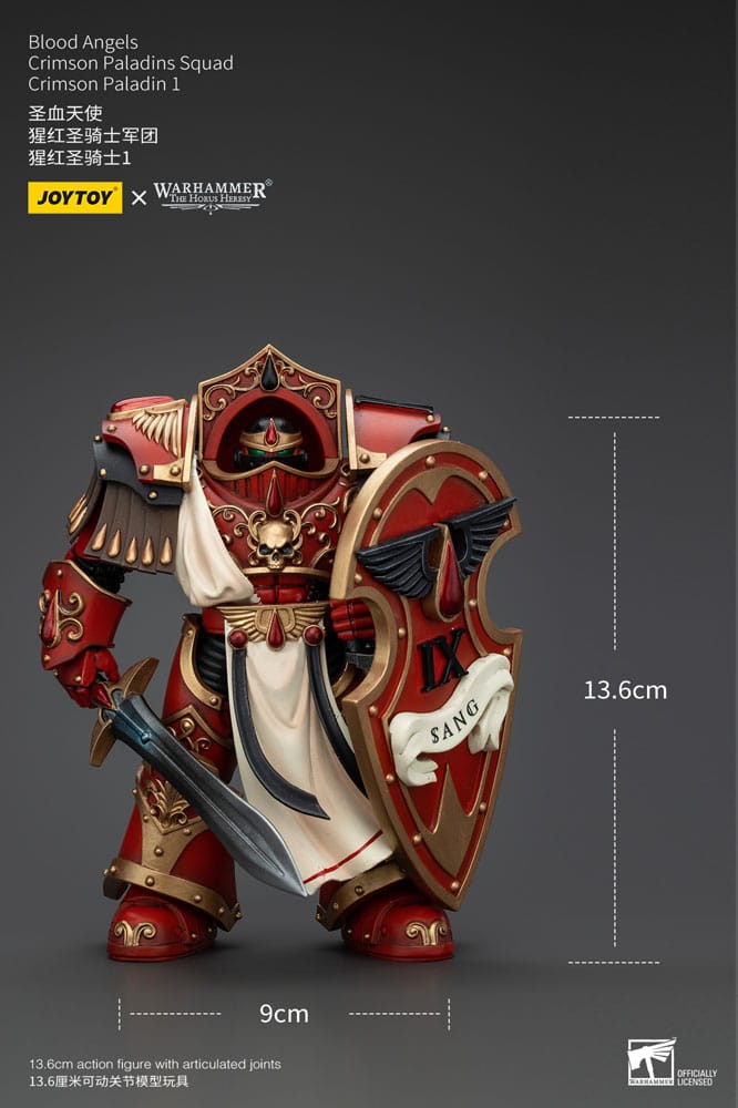 Warhammer The Horus Heresy Action Figure 1/18 Blood Angels Crimson Paladins Squad Crimson Paladin 1 14cm9