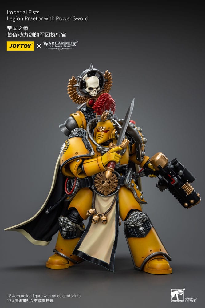 Warhammer The Horus Heresy Action Figure 1/18 Imperial Fists Legion Praetor with Power Sword 12cm15
