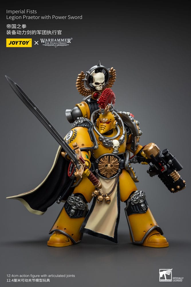 Warhammer The Horus Heresy Action Figure 1/18 Imperial Fists Legion Praetor with Power Sword 12cm14
