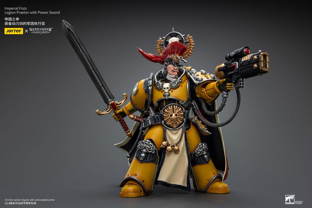 Warhammer The Horus Heresy Action Figure 1/18 Imperial Fists Legion Praetor with Power Sword 12cm16