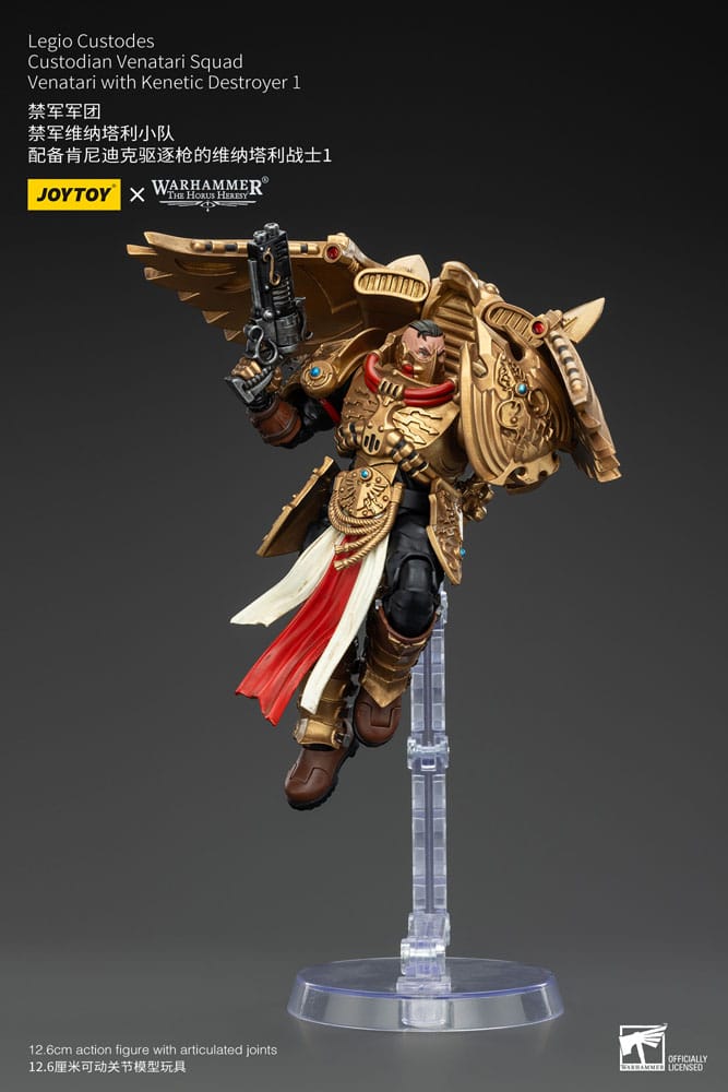 Warhammer The Horus Heresy Action Figure 1/18 Legio Custodes Custodian Venatari Squad Venatari with Kenetic Destroyer 1 13cm9