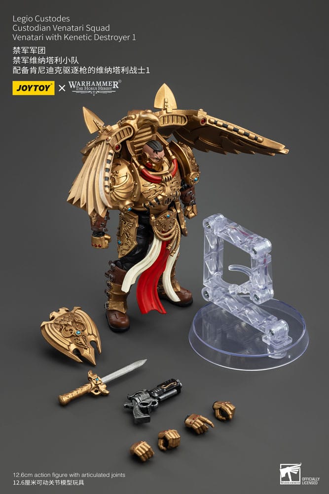 Warhammer The Horus Heresy Action Figure 1/18 Legio Custodes Custodian Venatari Squad Venatari with Kenetic Destroyer 1 13cm2