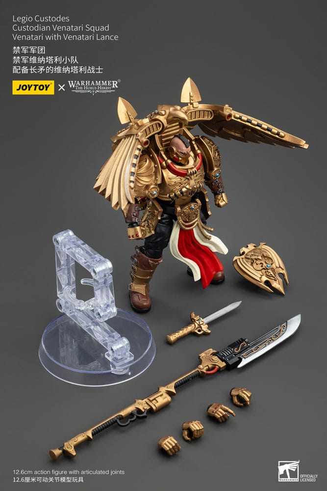 Warhammer The Horus Heresy Action Figure 1/18 Legio Custodes Custodian Venatari Squad Venatari with Venatari Lance 13cm2
