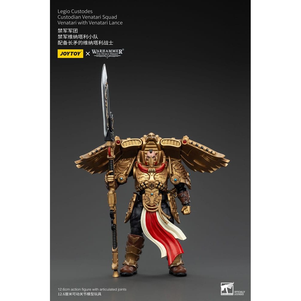 Warhammer The Horus Heresy Action Figure 1/18 Legio Custodes Custodian Venatari Squad Venatari with Venatari Lance 13cm1