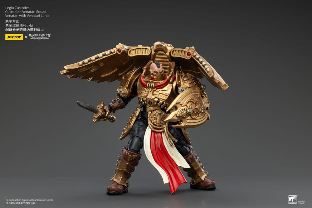 Warhammer The Horus Heresy Action Figure 1/18 Legio Custodes Custodian Venatari Squad Venatari with Venatari Lance 13cm7