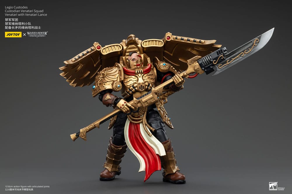 Warhammer The Horus Heresy Action Figure 1/18 Legio Custodes Custodian Venatari Squad Venatari with Venatari Lance 13cm6