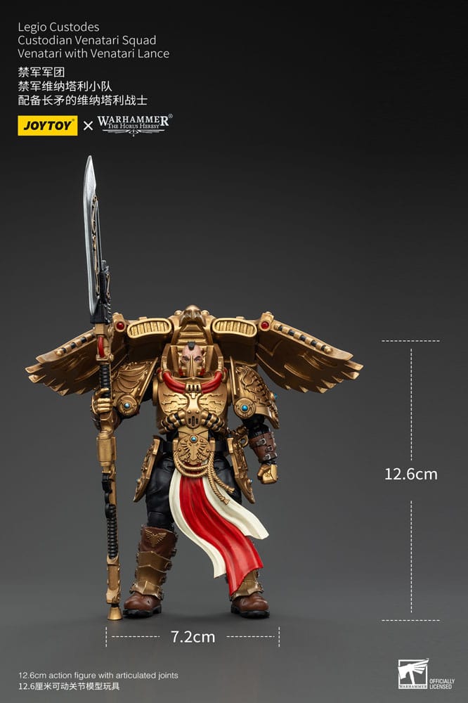 Warhammer The Horus Heresy Action Figure 1/18 Legio Custodes Custodian Venatari Squad Venatari with Venatari Lance 13cm10