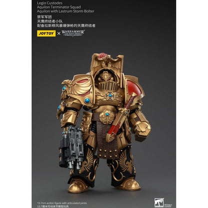 Warhammer The Horus Heresy Action Figure 1/18 Legio Custodes Aquilon Terminator Squad Aquilon with Lastrum Storm Bolter 14cm3