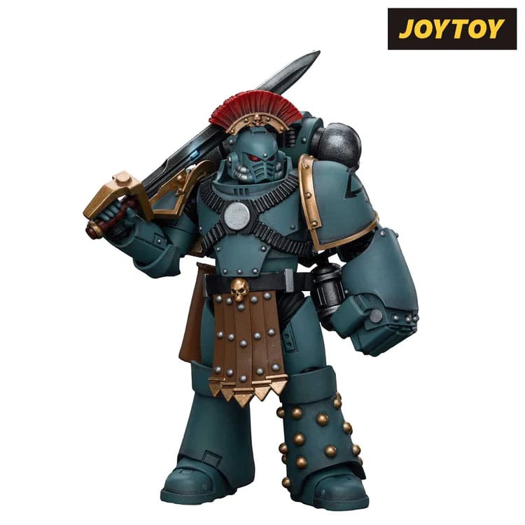 Warhammer The Horus Heresy Action Figure 1/18 Sons of Horus MKIV Tactical Squad Sergeant with Power Fist 12cm3