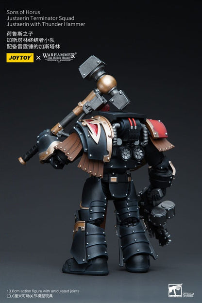 Warhammer The Horus Heresy Action Figure 1/18 Sons of Horus Justaerin Terminator Squad Justaerin with Thunder Hammer 12cm3