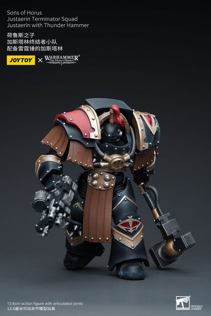 Warhammer The Horus Heresy Action Figure 1/18 Sons of Horus Justaerin Terminator Squad Justaerin with Thunder Hammer 12cm5