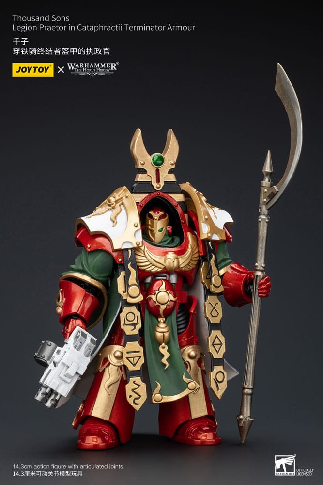 Warhammer The Horus Heresy Action Figure 1/18 Thousand sons Legion Praetor in Cataphractii Terminator Armour 14cm3