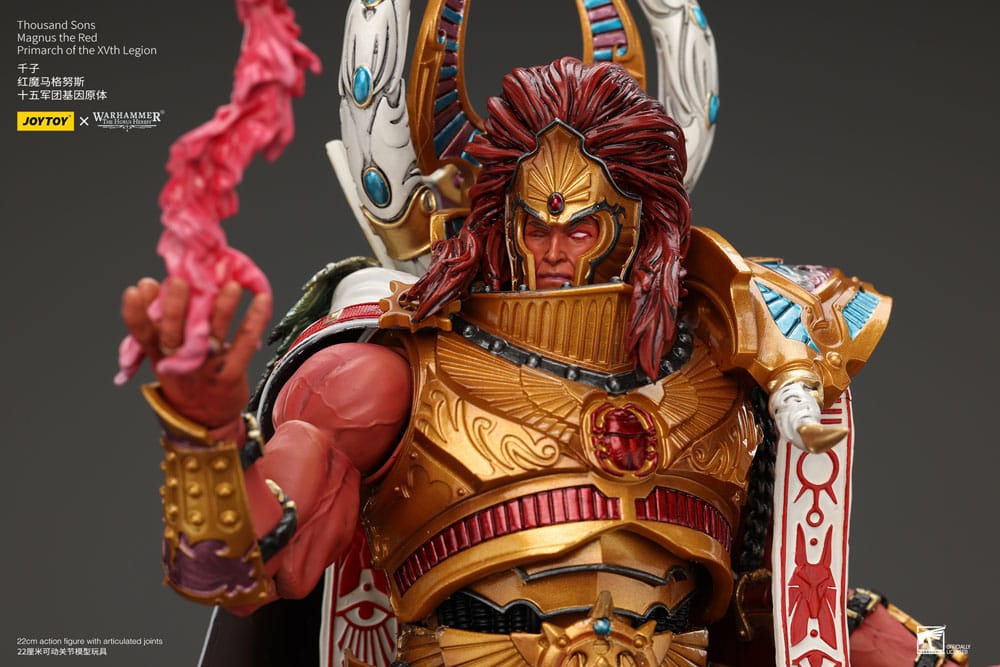 Warhammer The Horus Heresy Action Figure 1/18 Thousand sons Magnus the Red Primarch of the XVth Legion 22cm2