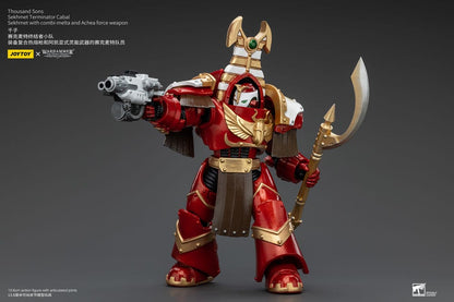 Warhammer The Horus Heresy Action Figure 1/18 Thousand Sons Sekhmet Terminator Cabal Sekhmet with Combi-Melta and Achea Force Weapon 14cm5