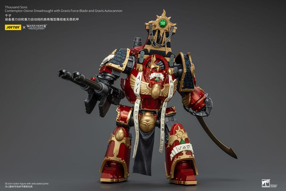 Warhammer The Horus Heresy Action Figure 1/18 Thousand Sons Contemptor-Osiron Dreadnought with Gravis Force Blade And Gravis Autocannon 30cm8