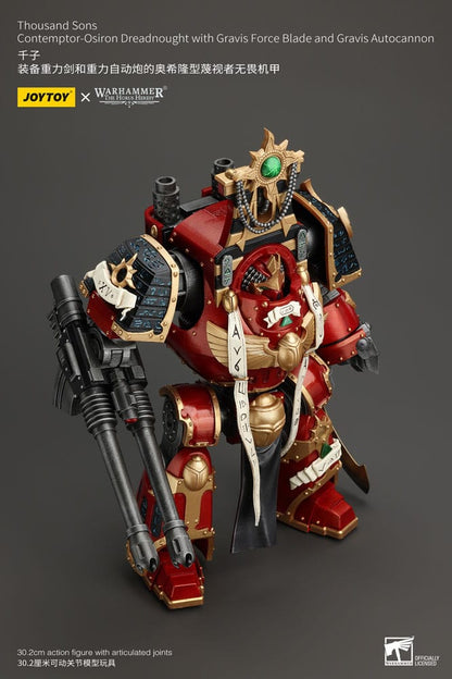 Warhammer The Horus Heresy Action Figure 1/18 Thousand Sons Contemptor-Osiron Dreadnought with Gravis Force Blade And Gravis Autocannon 30cm3