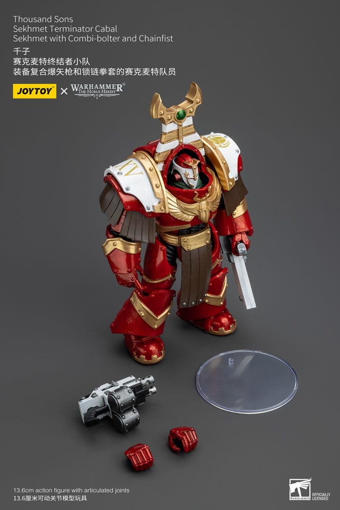 Warhammer The Horus Heresy Action Figure 1/18 Thousand Sons Sekhmet Terminator Cabal Sekhmet with Combi-Bolter and Chainfist 14cm8