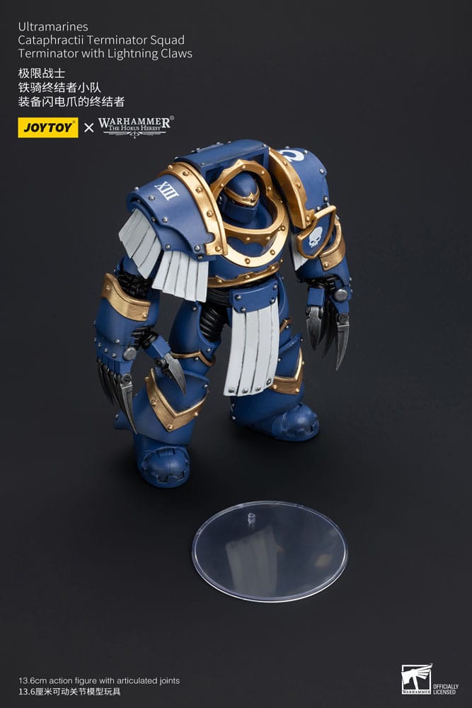Warhammer The Horus Heresy Action Figure 1/18 Ultramarines Cataphractii Terminator Squad Terminator with Lightning Claws 14cm8