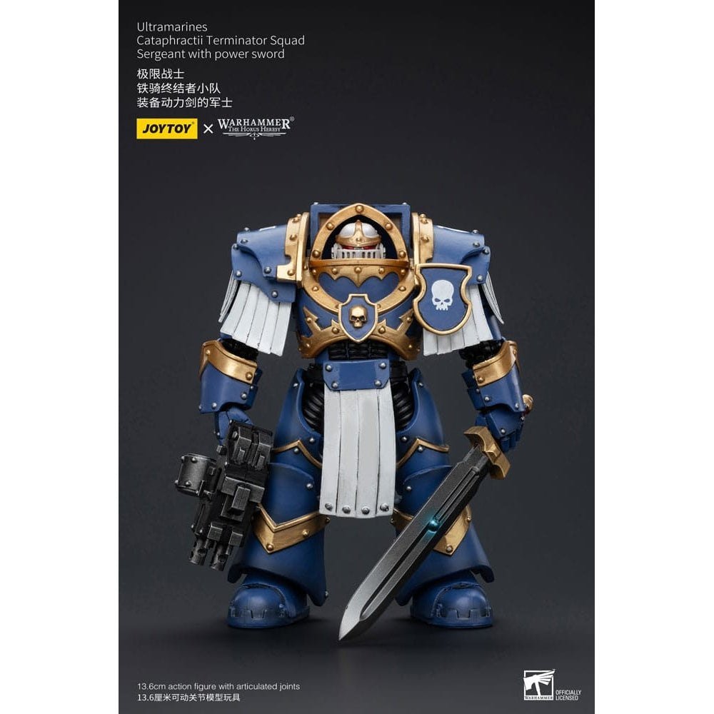 Warhammer The Horus Heresy Action Figure 1/18 Ultramarines Cataphractii Terminator Squad Sergeant with Power Sword 14cm1