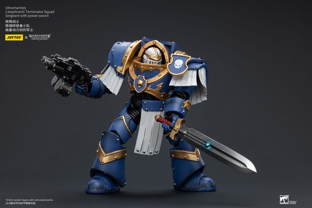 Warhammer The Horus Heresy Action Figure 1/18 Ultramarines Cataphractii Terminator Squad Sergeant with Power Sword 14cm5