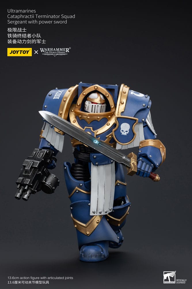 Warhammer The Horus Heresy Action Figure 1/18 Ultramarines Cataphractii Terminator Squad Sergeant with Power Sword 14cm4