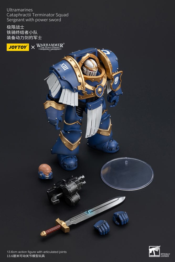 Warhammer The Horus Heresy Action Figure 1/18 Ultramarines Cataphractii Terminator Squad Sergeant with Power Sword 14cm8