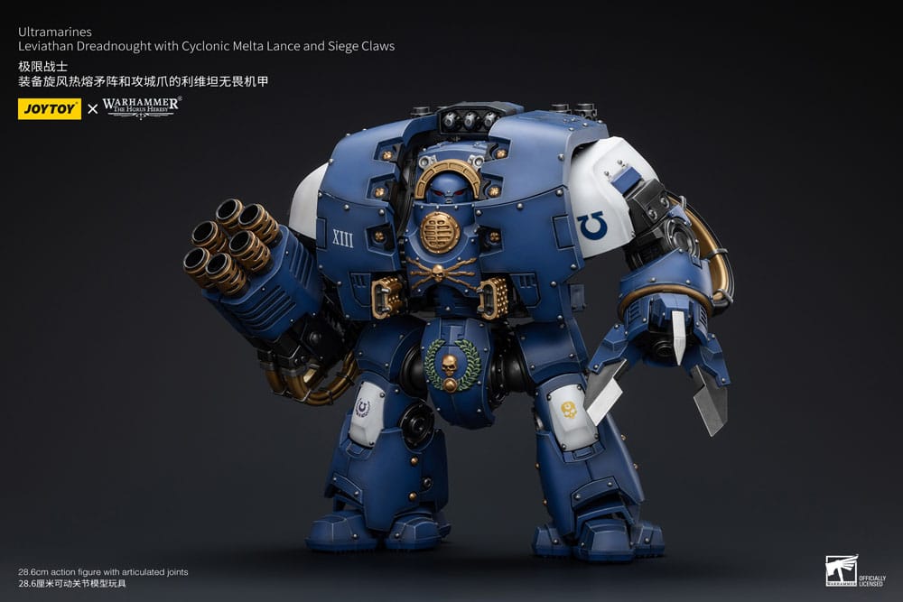 Warhammer The Horus Heresy Action Figure 1/18 Ultramarines Leviathan Dreadnought with Cyclonic Melta Lance And Siege Claws 29cm7