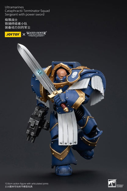 Warhammer The Horus Heresy Action Figure 1/18 Ultramarines Cataphractii Terminator Squad Sergeant with Power Sword 14cm7