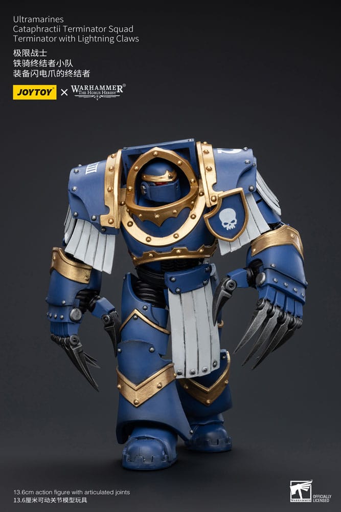 Warhammer The Horus Heresy Action Figure 1/18 Ultramarines Cataphractii Terminator Squad Terminator with Lightning Claws 14cm4