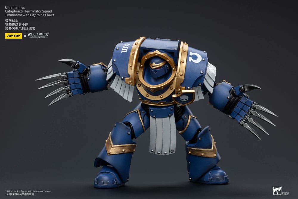 Warhammer The Horus Heresy Action Figure 1/18 Ultramarines Cataphractii Terminator Squad Terminator with Lightning Claws 14cm7