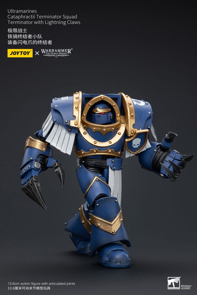 Warhammer The Horus Heresy Action Figure 1/18 Ultramarines Cataphractii Terminator Squad Terminator with Lightning Claws 14cm6
