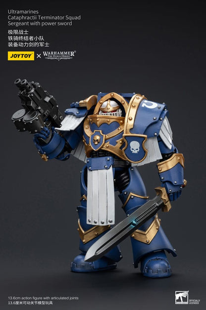 Warhammer The Horus Heresy Action Figure 1/18 Ultramarines Cataphractii Terminator Squad Sergeant with Power Sword 14cm2