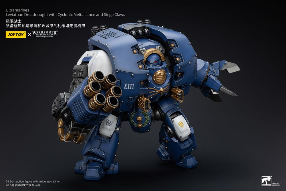 Warhammer The Horus Heresy Action Figure 1/18 Ultramarines Leviathan Dreadnought with Cyclonic Melta Lance And Siege Claws 29cm11