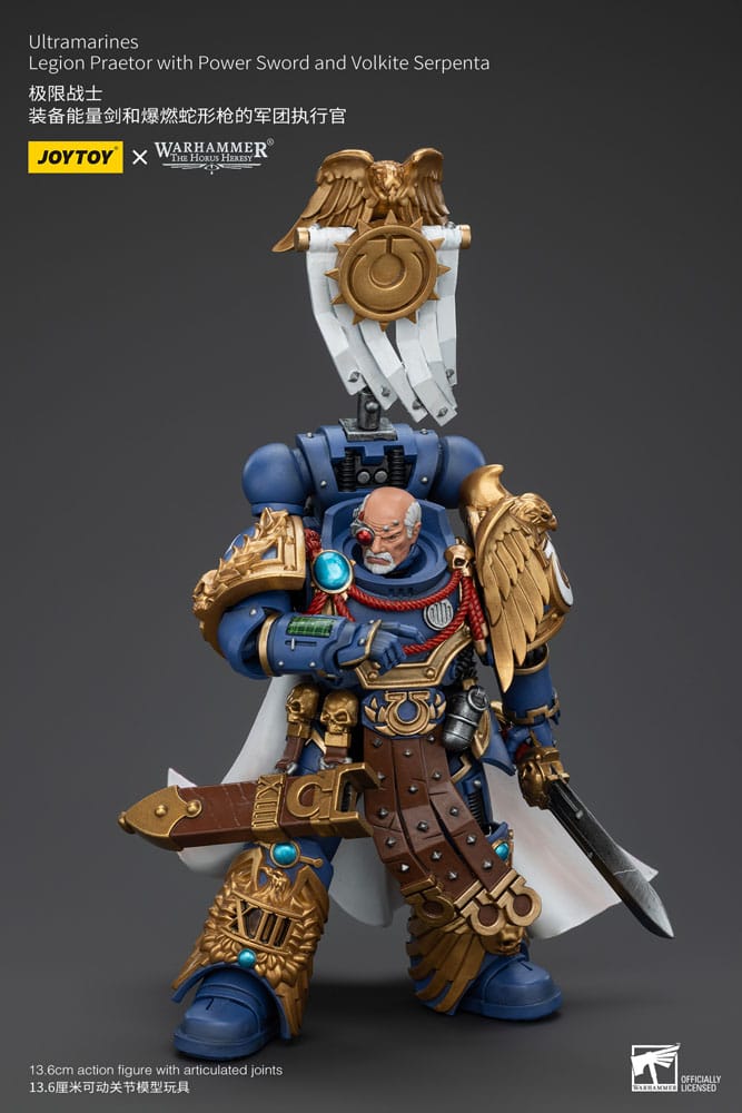 Warhammer The Horus Heresy Action Figure 1/18 Ultramarines Legion Praetor with Power Sword and Volkite Serpenta 20cm9