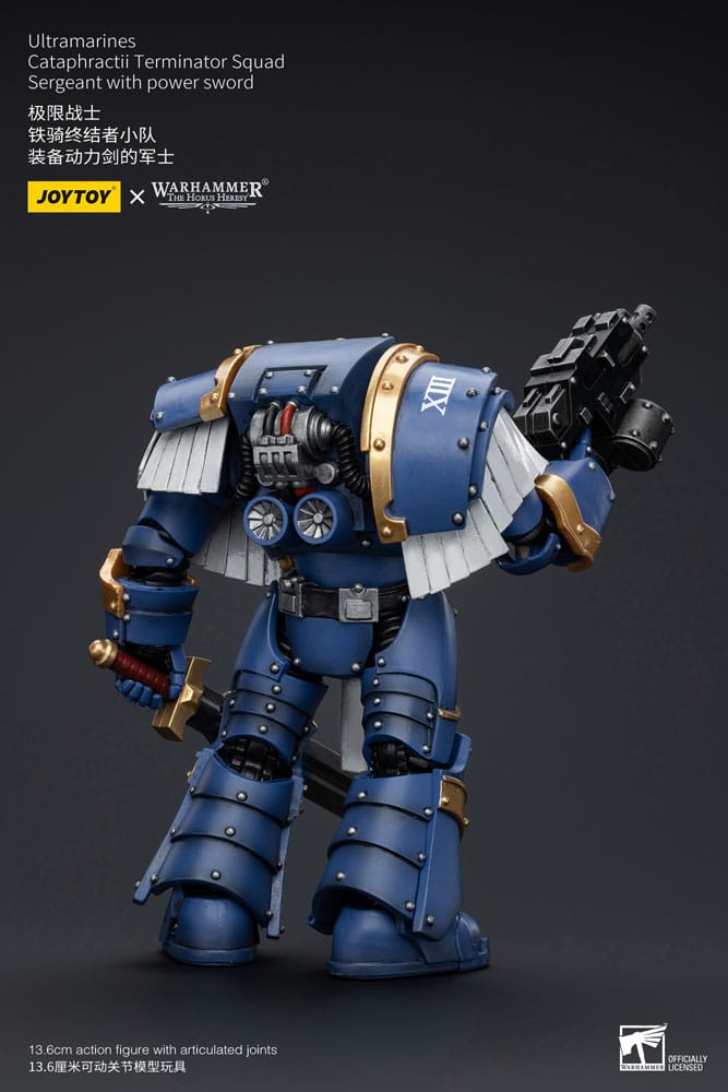 Warhammer The Horus Heresy Action Figure 1/18 Ultramarines Cataphractii Terminator Squad Sergeant with Power Sword 14cm3
