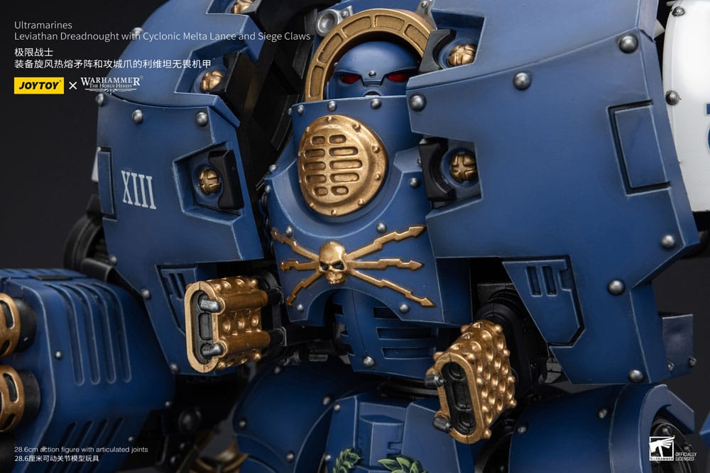 Warhammer The Horus Heresy Action Figure 1/18 Ultramarines Leviathan Dreadnought with Cyclonic Melta Lance And Siege Claws 29cm3