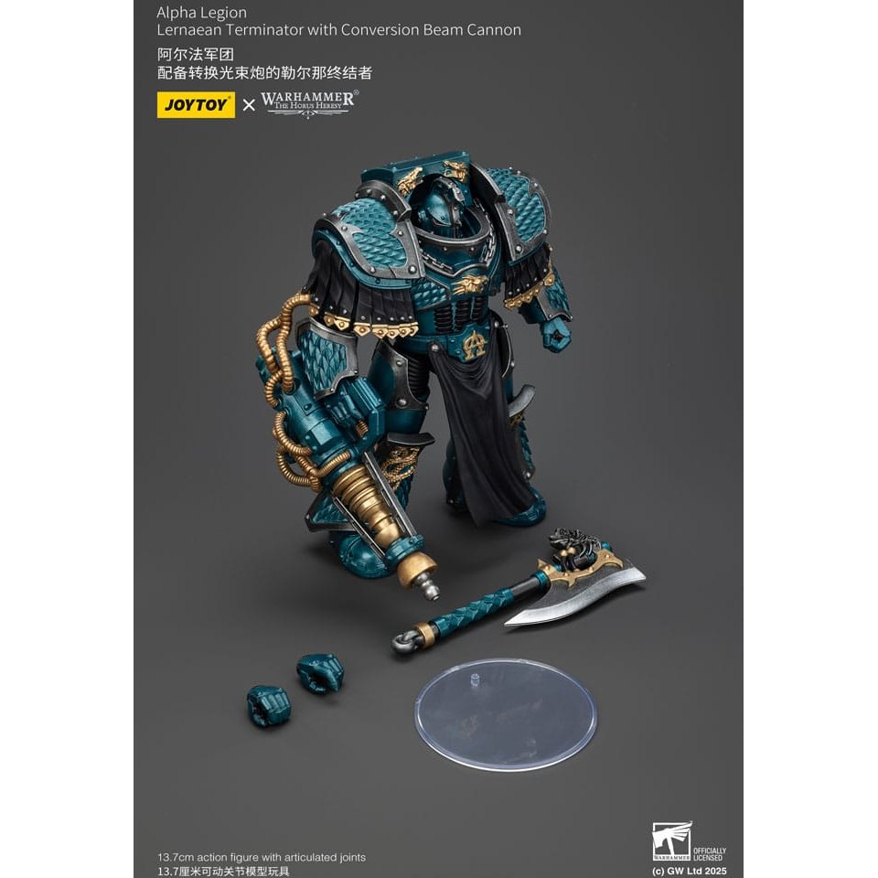 Warhammer The Horus Heresy Action Figure Alpha Legion Lernaean Terminator with Conversion Beam Cannon 20cm2